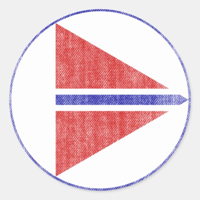 NORWAY CLASSIC ROUND STICKER (Front)
