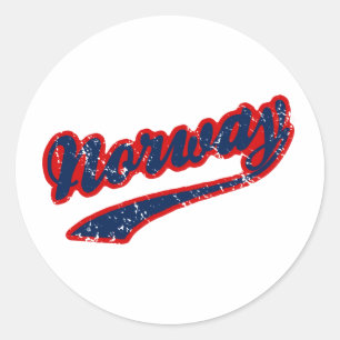 Norway Classic Round Sticker