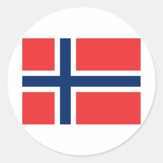 Norway Classic Round Sticker