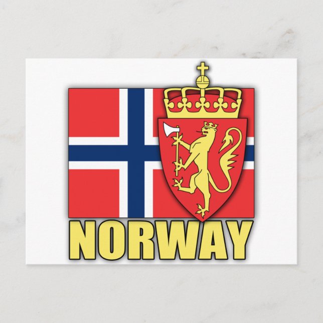 Norway Coat of Arms Postcard (Front)