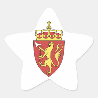 Norway Coat of Arms Star Sticker