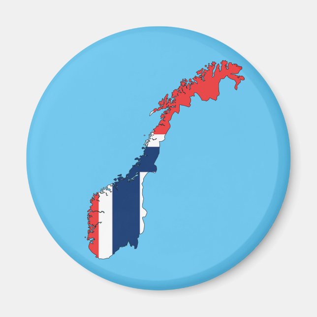 Norway country flag magnet (Front)