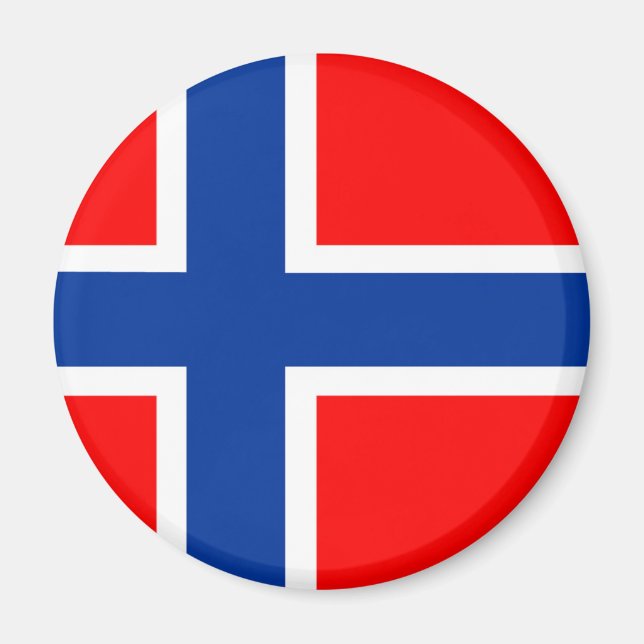 norway country flag nation symbol magnet (Front)