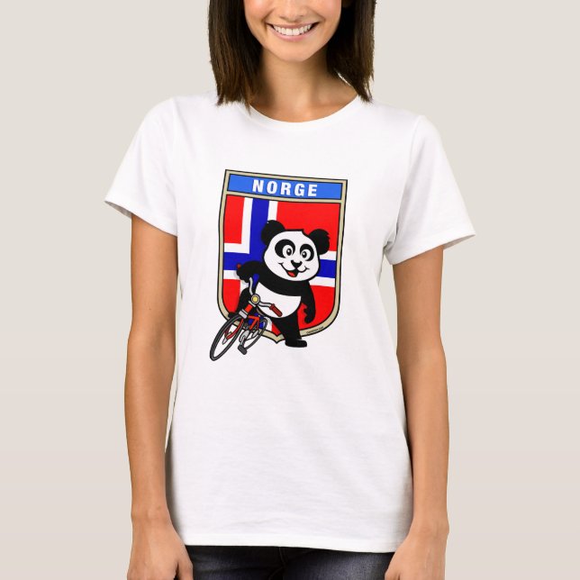 Norway Cycling Panda T-Shirt (Front)