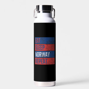 Norway - Eat Sleep Norway Repeat   Water Bottle