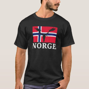 Norway Elk Flag Expedition Oslo Holiday T-Shirt
