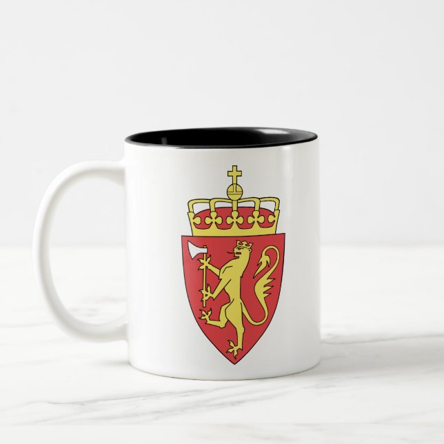 norway emblem Two-Tone coffee mug (Left)