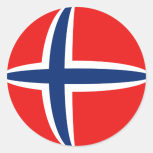 Norway Fisheye Flag Sticker
