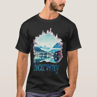 Norway Fjord Landscape Nature Souvenir Hiking T-Shirt