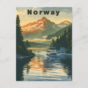 Norway Fjord Postcard