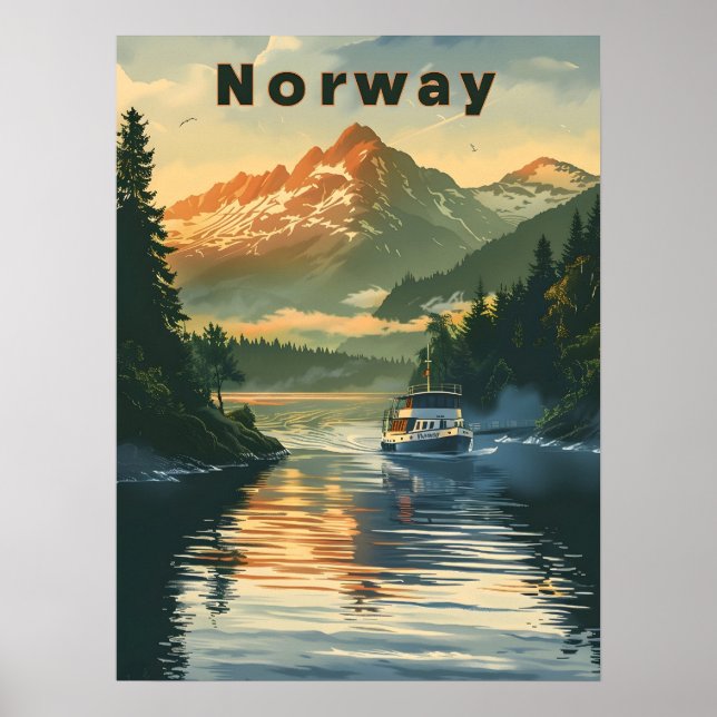 Norway Fjord Poster (Front)