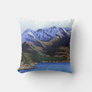 Norway fjords and mountains cushion