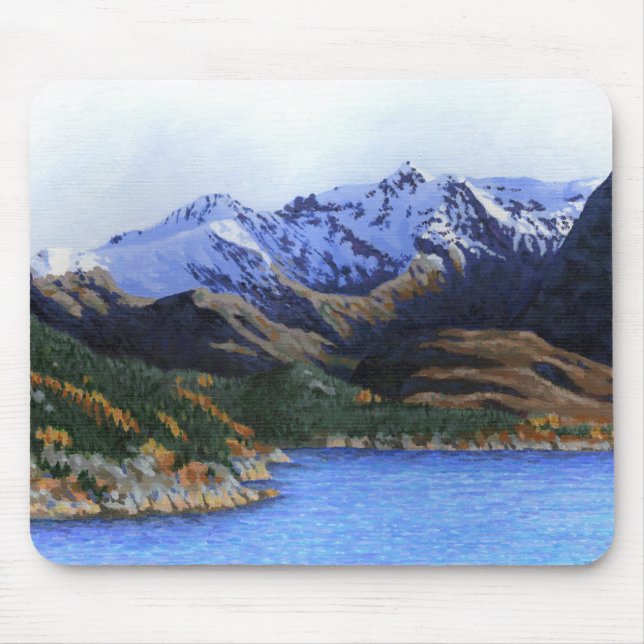 Norway fjords and mountains mouse mat (Front)
