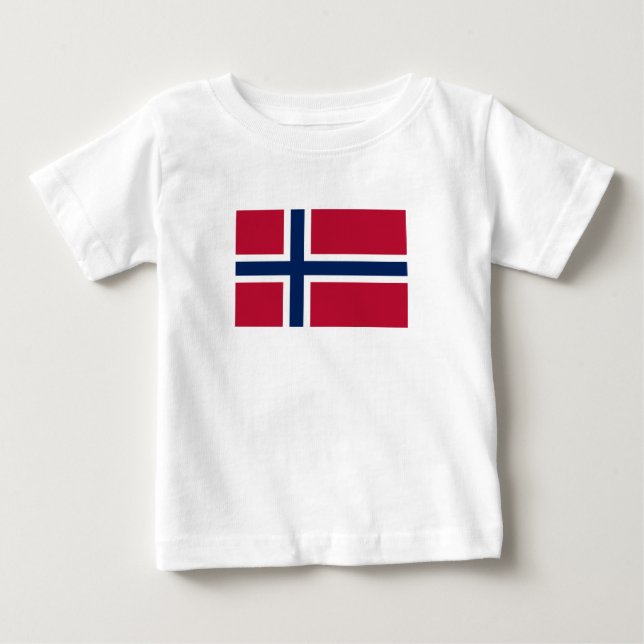 Norway Flag Baby T-Shirt (Front)