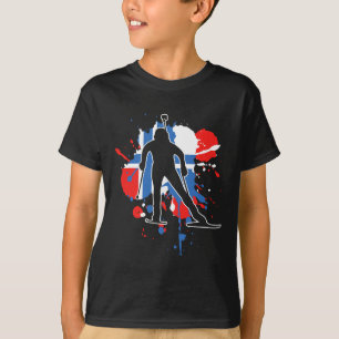 Norway Flag Biathlonist - Norwegian Biathlon 1 T-Shirt
