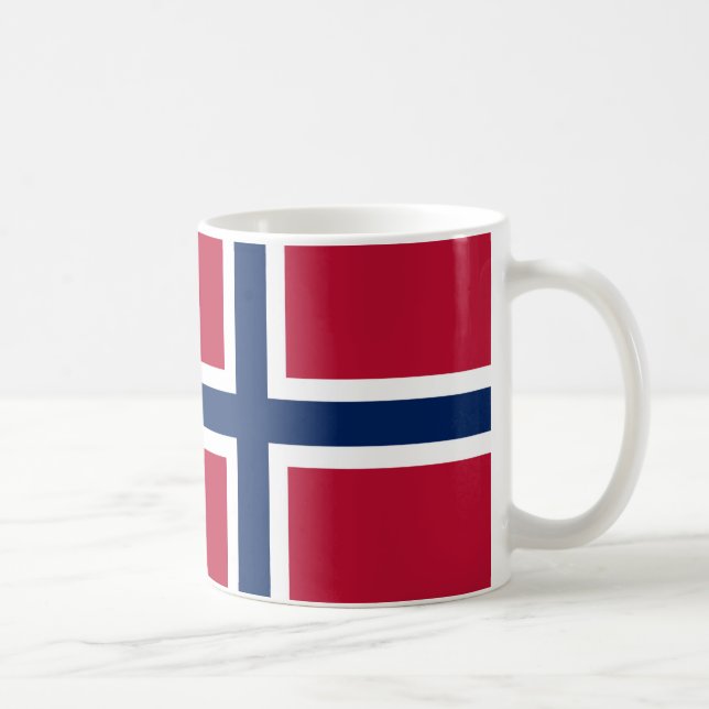 Norway Flag Ceramic Coffee Mug (Right)
