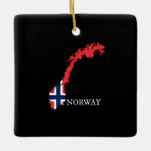 Norway Flag  Ceramic Ornament