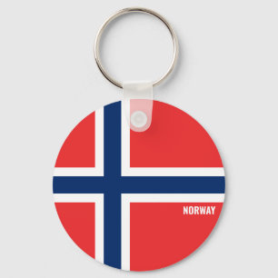 Norway Flag Charming Patriotic Key Ring