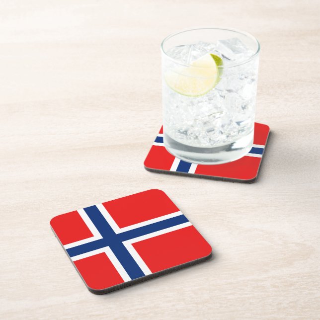 Norway Flag Coaster (Right Side)
