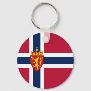 Norway Flag/ Coat of Arms Key Ring