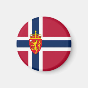 Norway Flag/ Coat of Arms Magnet