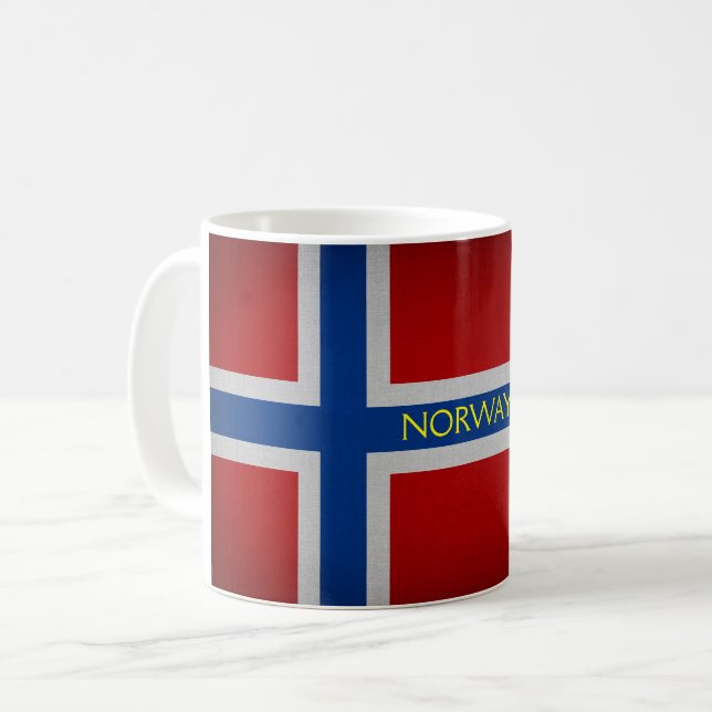 Norway flag coffee mug (Front Left)