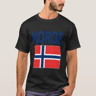 Norway Flag Cool Norge Flagg Norwegian Flags Gift  T-Shirt