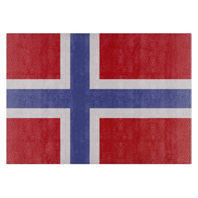 Norway flag cutting board (Front)