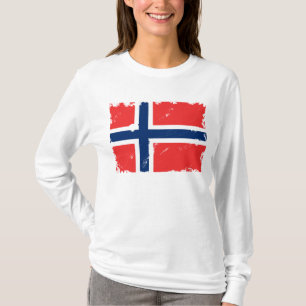 Norway Flag Distressed T-Shirt