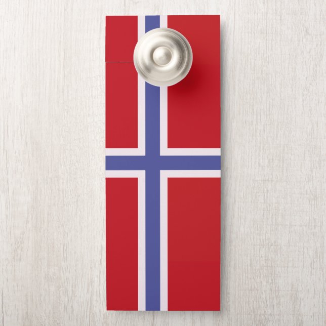 Norway flag door hanger (On Knob)