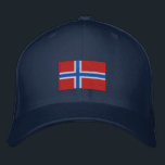 Norway flag embroidered flexfit wool hat<br><div class="desc">This flexfit wool hat has an embroidered flag of Norway.</div>