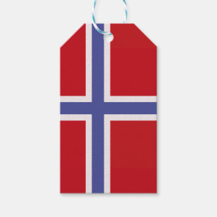 Norway flag gift tags