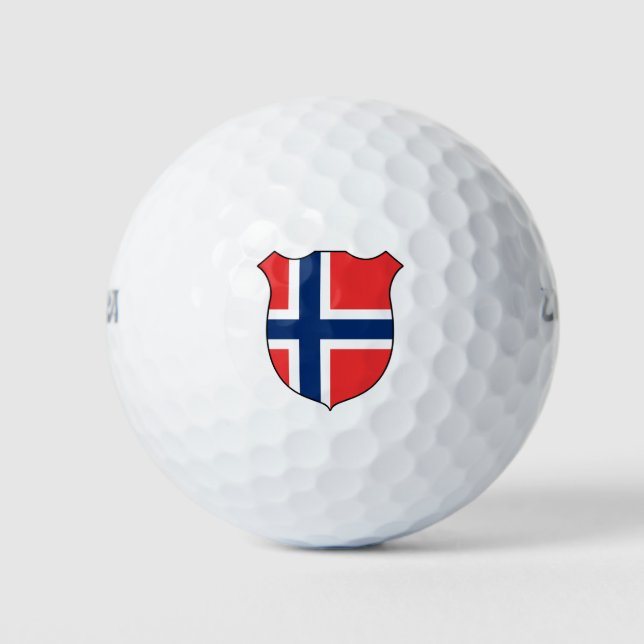 Norway Flag Grand Patriotic Golf Balls (Front)