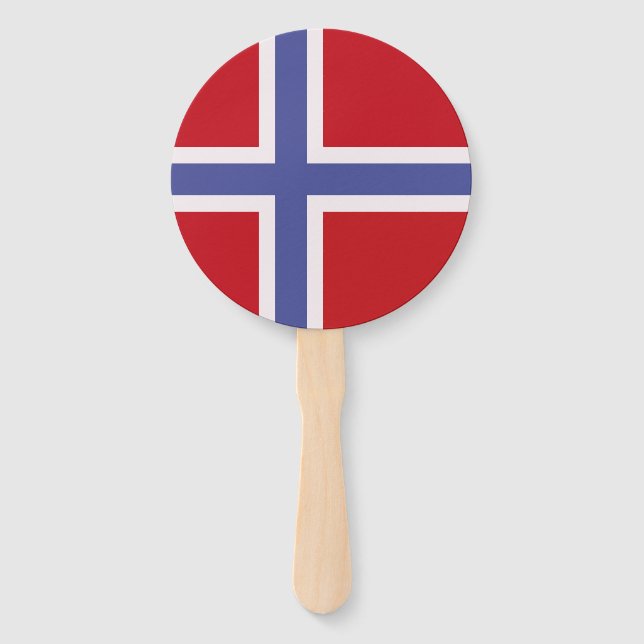 Norway flag hand fan (Front)