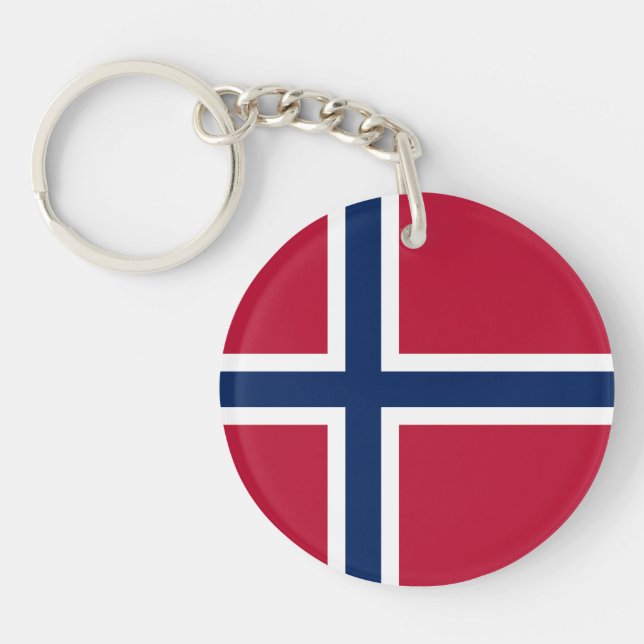 Norway Flag Key Ring (Front)