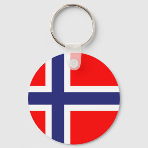 Norway flag key ring