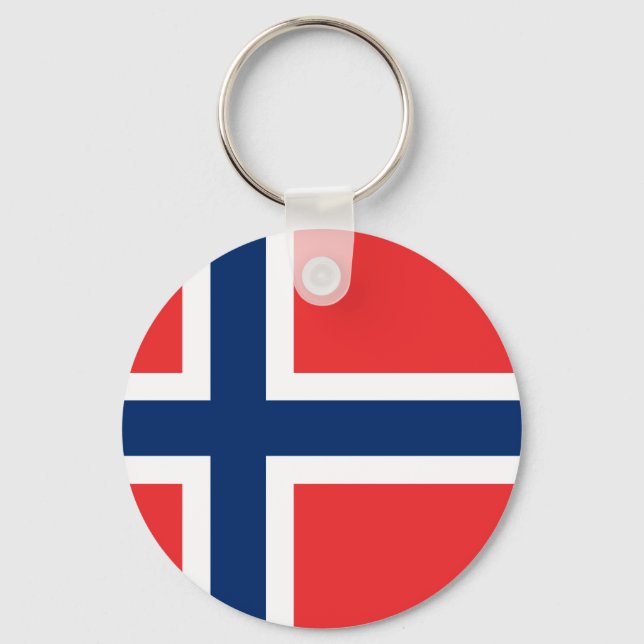 Norway Flag Key Ring (Front)