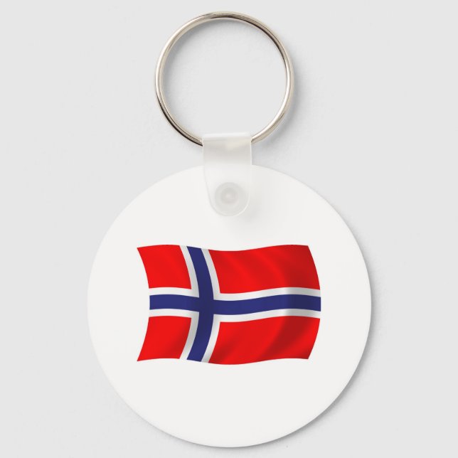 Norway Flag Keychain (Front)