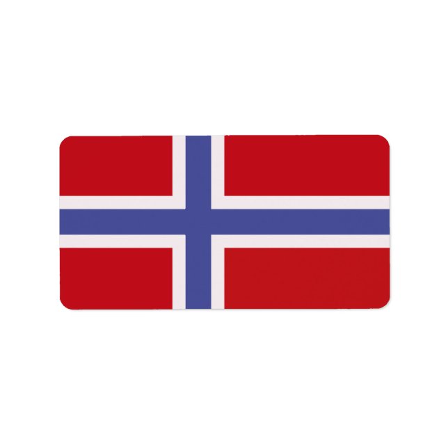 Norway flag label (Front)