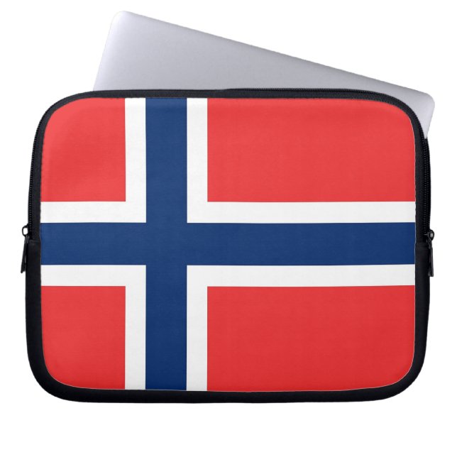 Norway Flag Laptop Sleeve (Front)