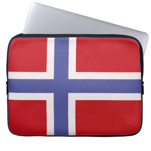 Norway flag laptop sleeve