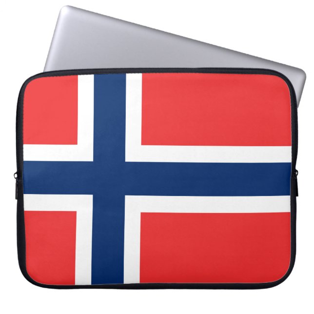 Norway Flag Laptop Sleeve (Front)