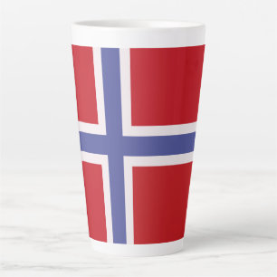 Norway flag latte mug