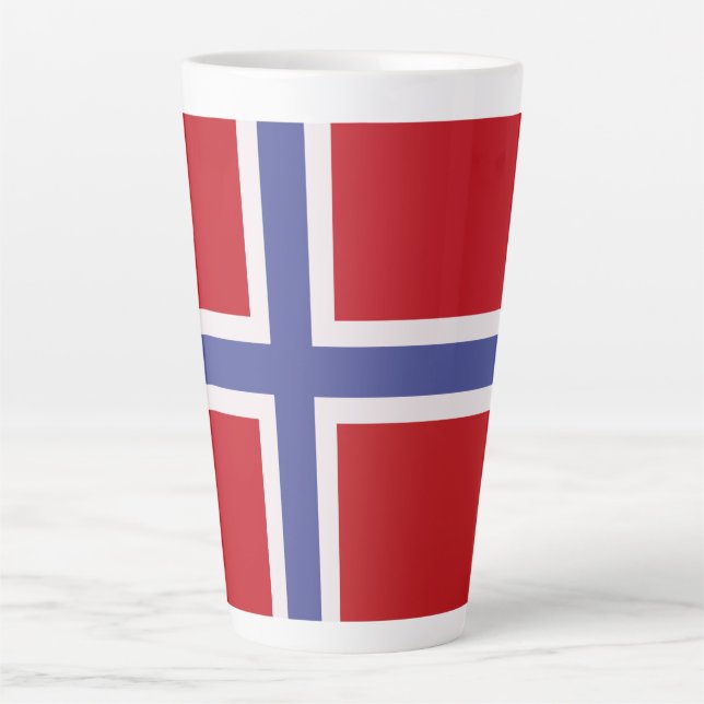 Norway flag latte mug (Front)