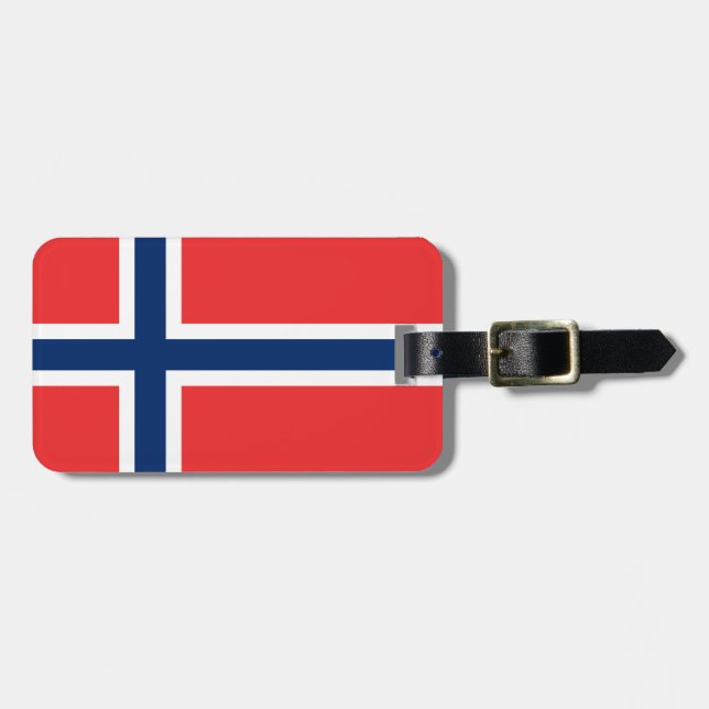 Norway Flag Luggage Tag (Front Horizontal)