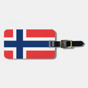 Norway flag luggage tag