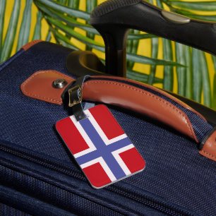 Norway flag luggage tag