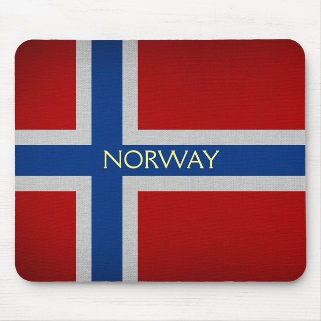 Norway flag mouse mat (Front)