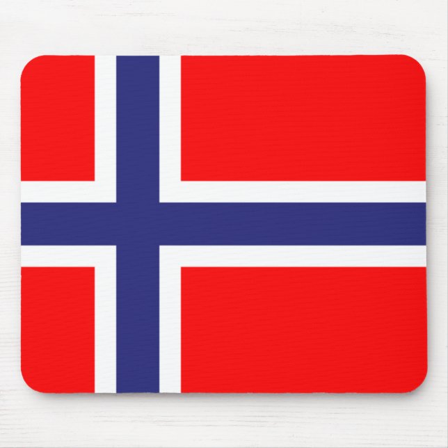 Norway flag mouse mat (Front)