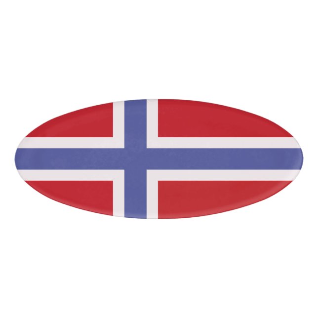 Norway flag name tag (Front)